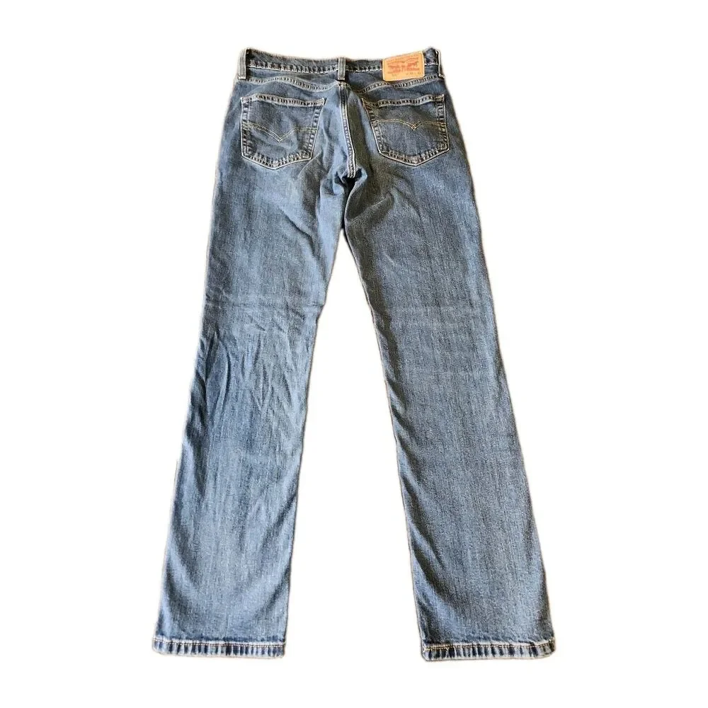 Mens Levi's 511 Denim Blue Jeans Slim Fit 32x32 Medium Wash